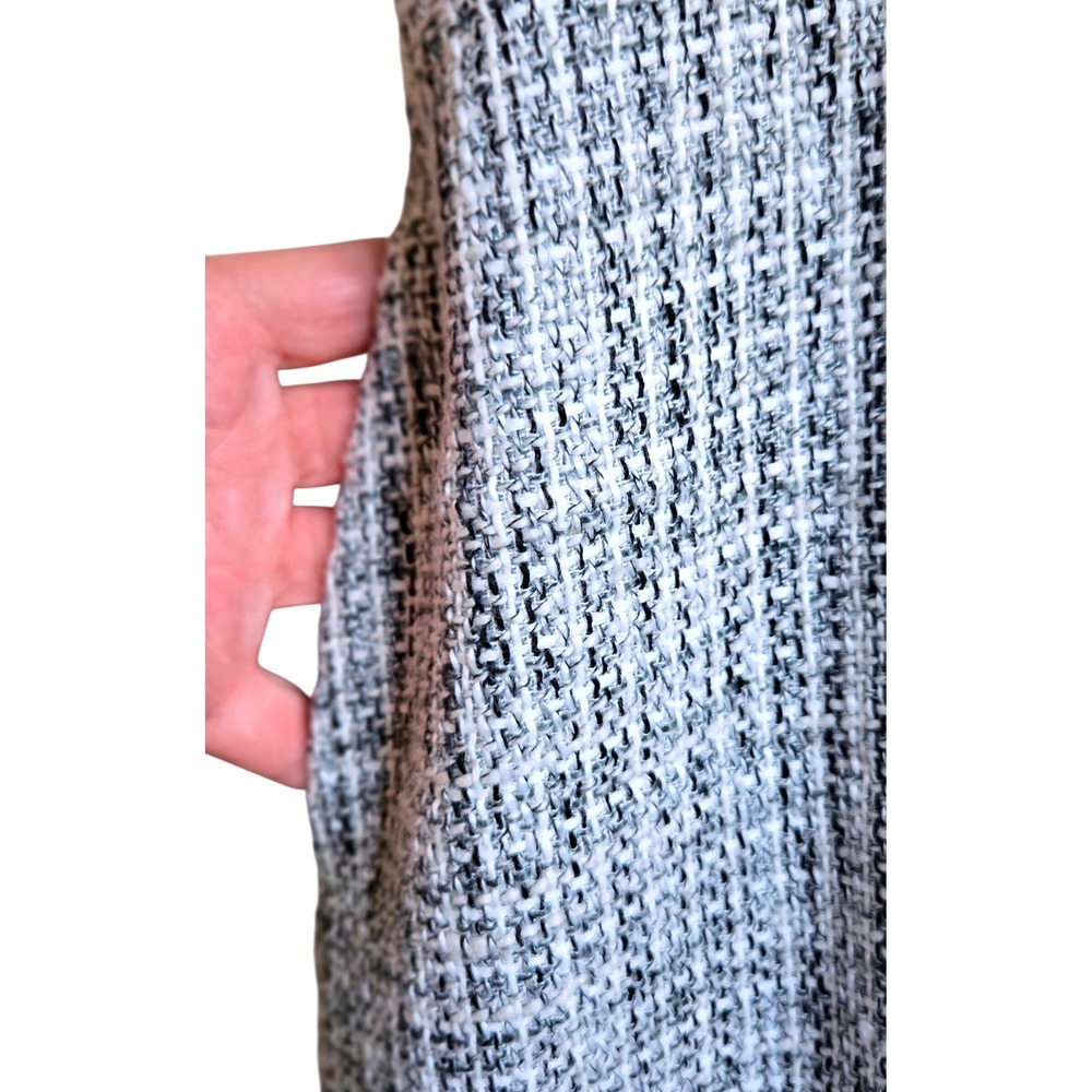 Halogen Women's XL Tweed Sheath Dress Black White Sleeveless Workwear Pockets - Picture 4 of 9